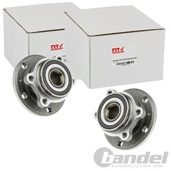 2X NTY RADLAGER-SATZ HINTEN VORNE BEIDSEITIG PASSEND FÜR AUDI A1 A3 Q3 TT SEAT