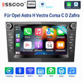 4+64G Für Opel Astra H Corsa C D Meriva Zafira A B Autoradio Android 13 GPS Navi