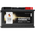 SIGA Autobatterie 85Ah 12V 750A/EN Starterbatterie ersetzt 80Ah 75Ah 77Ah 90Ah