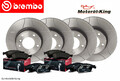 BREMBO Bremsenset geschlitzt für VW GOLF 4 POLO AUDI TT  VORNE+HINTEN