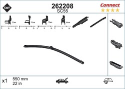 Wischblatt Scheibenwischer ALTERNATIVE CONNECT SWF 262208