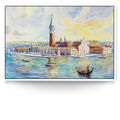 XXL Panorama Wandbild Italien, Venedig wie gemalt Aquarell. Digitaler Kunstdruck