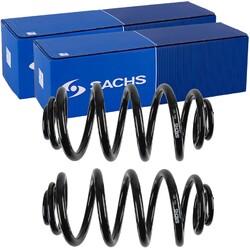 2X SACHS FAHRWERKSFEDERN SATZ HINTEN PASSEND FÜR OPEL ZAFIRA VAUXHALL ZAFIRA