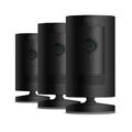 Ring Outdoor Kamera Akku (Stick Up Cam) HD Überwachungskamera Schwarz (3er Pack)