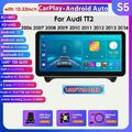 Carplay 64GB Android 12 Autoradio 10.33" Für Audi TT MK2 8J 2006-14 GPS NAVI+KAM