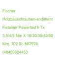 Fischer Holzbauschrauben-sortiment Fixtainer Powerfast Ii Tx 562928 3,5/4/5 Mm X