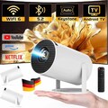 2025 NEU Beamer Projektor 4K UHD WiFi Bluetooth Android TV Heimkino Mini Tragbar