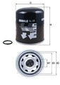 MAHLE ORIGINAL Lufttrocknerpatrone Druckluftanlage AL 25 für VDL Citea 135,5mm