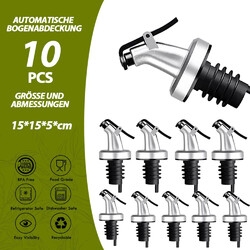 10x Wein Öl Ausgießer Flaschen Ausgießer Schnaps Ausgießer Dosierer ÖlVerschluss