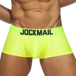 JOCKMAIL Herren Boxershorts Low Rise Trunks Sports Mesh Unterwäsche Unterhosen