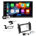 Kenwood Autoradio WiFi CarPlay für Mercedes Benz Vito Viano 2006-2014 Quadlock