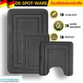 Badematte Set Bad-Teppich Badvorleger Badgarnitur Teppich Duschmatte Vorleger DE