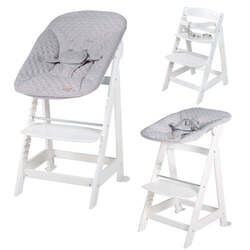 roba Treppenhochstuhl 'Born Up', Set 2in1, 'roba Style grau', mit Liegefunktion