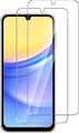 2x Samsung Galaxy A15 | A25 | A55 | 5G Panzerfolie Schutzglas 9H Display Glas