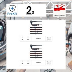 2x ORIGINAL® Eps Sensor, Raddrehzahl Vorne, Links, Rechts für Abarth Grande