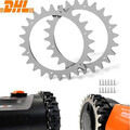 für WORX Landroid Spikes EDELSTAHL S/M Traktionshilfe Mähroboter inkl Schrauben