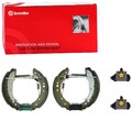 BREMBO BREMSBACKEN SATZ HANDBREMSE passend für MITSUBISHI COLT SMART FORFOUR |