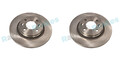 2x RAP BRAKES BREMSSCHEIBEN 259mm VOLL VORNE passend für DACIA LOGAN SANDERO REN