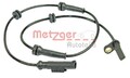 METZGER ABS Sensor Raddrehzahl Hinten Links für FIAT QUBO (225) Linea (323, 110)