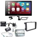 Pioneer SPH-DA160DAB Android Auto CarPlay Einbauset für T6 Sharan 2 Beetle