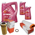 MAHLE Inspektionspaket MANNOL 7 L 5W-40 EXTREME für BMW X3 3.0d 5er Touring