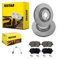 TEXTAR BREMSSCHEIBEN + BELÄGE HINTEN passend für AUDI A6 A7 Allroad C8 4A 4K