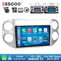 9" Carplay Autoradio Android 13 1+32G GPS NAV RDS Kamera Für VW Tiguan 5N 07-16