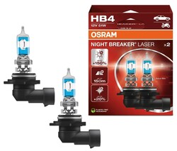 OSRAM HB4 NIGHT BREAKER LASER Next Generation 150% mehr Helligkeit DUO BOX