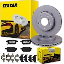 TEXTAR BREMSSCHEIBEN + BELÄGE VORNE passend für DAIHATSU SIRION MATERIA  JUSTY 4VA 254x22mm // Bitte Einschränkungen beachten