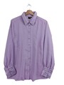 REKEN MAAR Hemd-Bluse Damen Bluse Gr. DE 42 helllila Casual-Look
