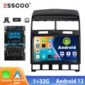 DAB+ 32GB Android 13 Autoradio Apple CarPlay GPS Navi KAM Für VW Touareg 03-2010