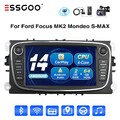 Carplay DAB+ Autoradio Android 14 64G GPS Cam Für Ford Focus Mondeo Galaxy S-MAX