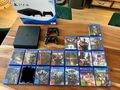 Sony PlayStation 4 Slim 500GB Konsole mit 2 Controllern + 17 Spiele