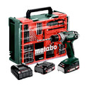 Metabo Akku-Bohrschrauber BS 18 Quick Set 18V 2,0Ah Akku 74tlg.Zubehör 602217710