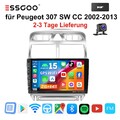 für Peugeot 307 CC 2002-2013 Android 14 Autoradio Apple CarPlay +DAB GPS Nav 64G