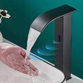 Schwarz Smart Sensor Badezimmer Waschtisch Wasserhahn Spültischarmatur Armatur
