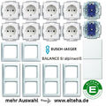 Busch-Jaeger Balance SI alpinweiß Schalter Steckdosen Rahmen Wippe Spar-Paket