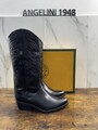 Dakota Boots Damen Texanischer Stiefel Aus Schwarzem Leder Top Qualität 39