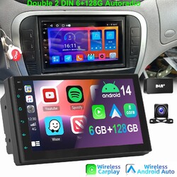 DAB+ 7" Android 14 6+128GB 8 Kern Apple Carplay Autoradio GPS NAVI Bluetooth KAM