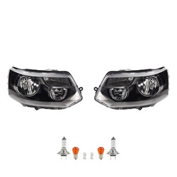 Scheinwerfer Set Halogen passend für VW Transporter T5 09- H15 Leuchtmittel L R