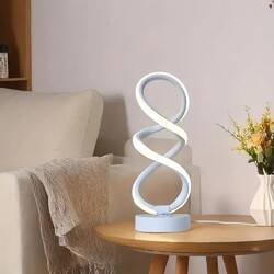 LED-Spirale Nachttischlampe USB Tischlampe Dekorative Beleuchtung für Wohnzimmer
