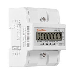 LCD Drehstromzähler Geeicht Für-Din Hutschiene 3 Phasen 380V Stromzähler 4 DRAHT