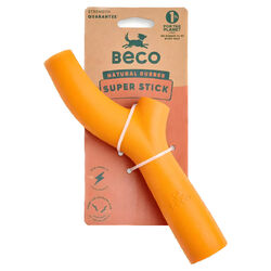 Beco Hundespielzeug Natural Rubber Super Stick orange, UVP 16,50 EUR, NEU