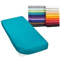 Spannbetttuch 200x220-220x240 cm Spannbettlaken 160g/m² Jersey Moon Line green