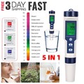 5 In 1 Digital PH Wert TDS EC Wasser Messgerät Tester Meter Aquarium Pool Prüfer