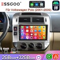 DAB+ Android 15 Für VW Polo 9N 2001-09 CarPlay GPS SWC KAM 9" Autoradio BT 2+32G