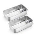 Kastenform 2er-Set, Edelstahl Brotbackform Königskuchenform für Brot/Kuchen/T...