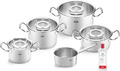 Fissler Original-Profi Collection/Edelstahl-Kochtopfset, 5-Teilig, Inkl. Glas-De