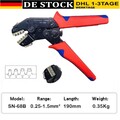SN-68B Crimpzange Quetschzange Für Unisolierte Kabelschuhe 0,25-1,5mm² Zange DE