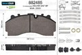 VALEO 882485 Bremsbeläge Satz für SCANIA 4 - series G I G II L P I P II